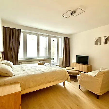 شقة Moderne Au Coeur Du Quartier Saint Adalbert لييج